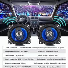 4 Inch Dual Band Speakers 1 Pair Mega Power Speakers - 藍色 - 查看 2