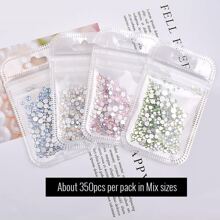 ART LALIC Green Mixed Opal Rhinestones, Flat-Backed Glass Crystal And Ornaments For Nail Art Decoration Diy Nail Charms Nail Gems Nail Supplies Nails