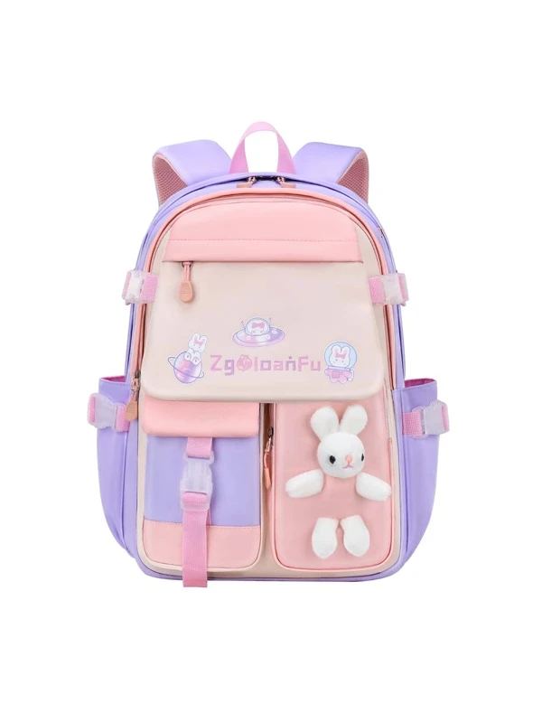 Nova Chegada Mochila À Prova De Água Para Estudantes Do Ensino Fundamental, Estilo Princesa Para Meninas De 1 A 6 Anos, Com Proteção De Coluna Vertebral E Projeto De Redução De Carga