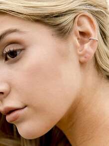 1 cái Funky Cubic Zirconia Trang trí Vòng mũi cho phụ nữ để trang trí cơ thể - Bạc - Xem 5