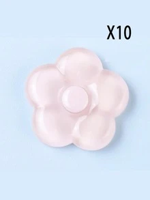 10 Piezas De Decoración De Arte De Uñas De Diamantes De Imitación Con Base Cristalina Clara - Multicolor - Ver 2