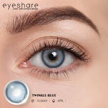 Eyeshare Twinkle系列彩色隱形眼鏡,年度使用,14mm - 藍色 - 查看 2