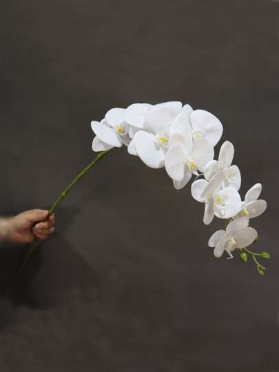 1pc Artificial Large Branch Orchid Plant For Home Decoration, Wedding, Party Celebration, Room Decor