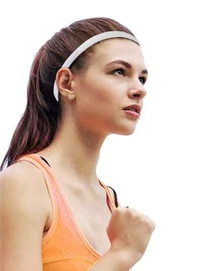 1入組防滑矽膠頭帶,男女通用頭帶,適用於瑜伽、健身、跑步等運動