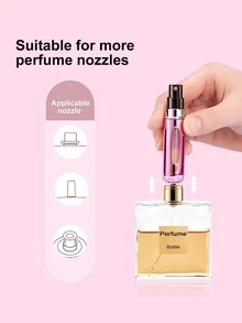 1入裝便攜式可加注亮色香水噴霧瓶,適用於旅行 - 亮綠 - 查看 4