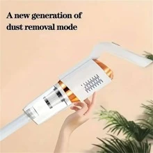 1入組無線吸塵器,3合1高吸力手持式吸塵器配延伸管,家居清潔工具,家用電器 - 白色 - 查看 6