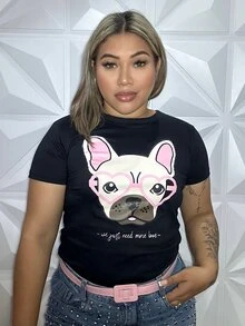 Women T-Shirts - màu đen - Xem 2