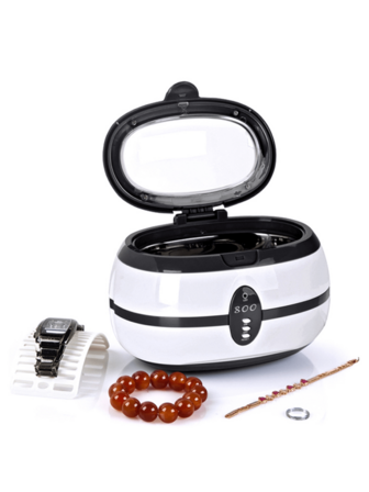 1 Pieza Limpiador Ultrasónico De 600 Ml 35w Lavadora De Ultrasonido Para Collar De Limpieza De Gafas Máquina Para Limpieza De Joyas Enchufe Eu / Us