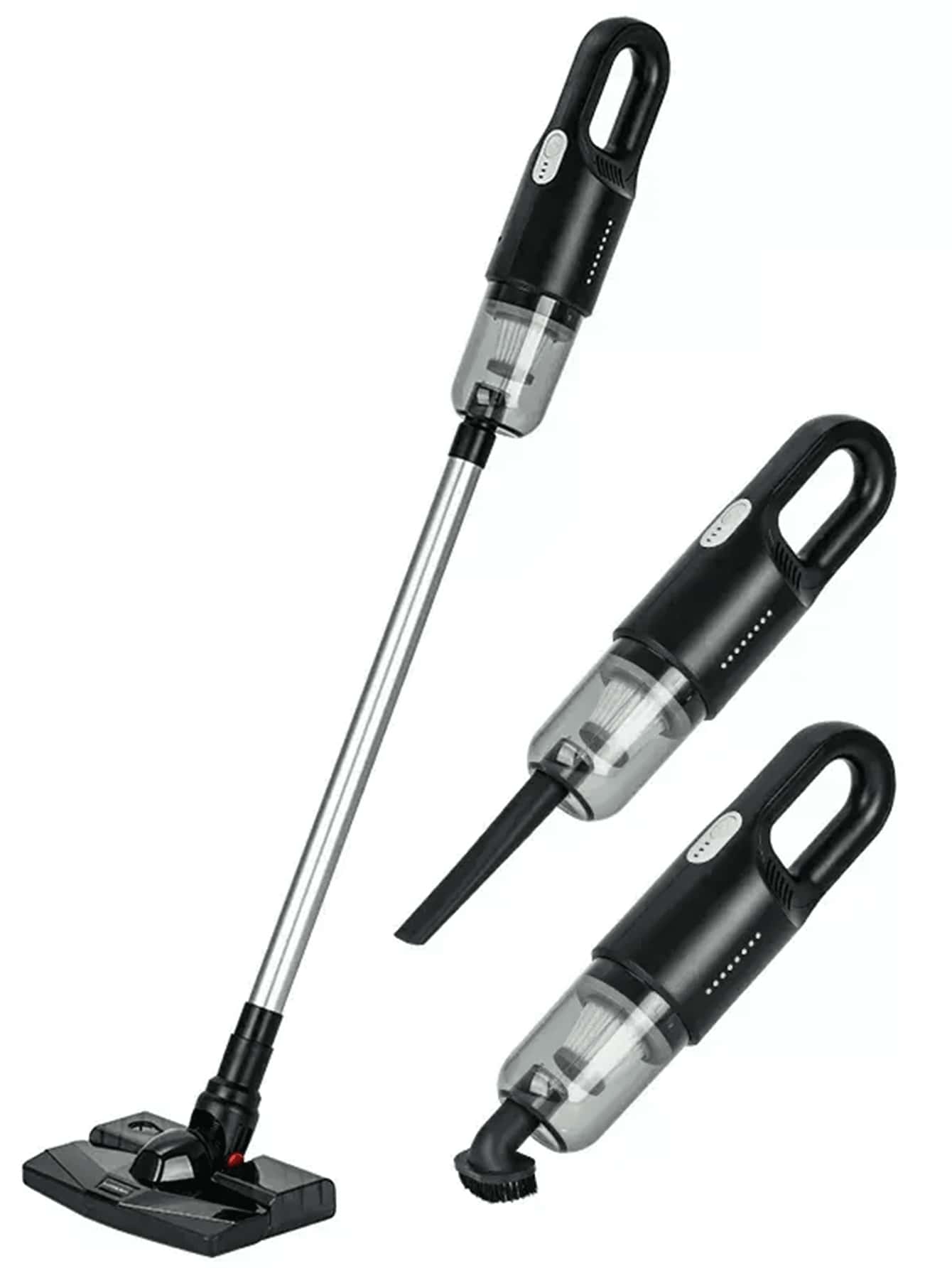 家用無線手持吸塵器便攜式迷你高功率清潔乾濕表面帶寵物毛髮清潔功能 - 黑色 - 查看 1