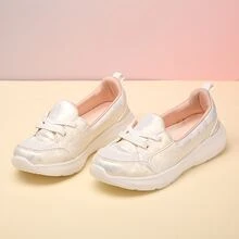 女性競技鞋柔軟的大尺寸舞鞋防水舞鞋白色平底護士鞋戶外休閒步行懷孕女性鞋