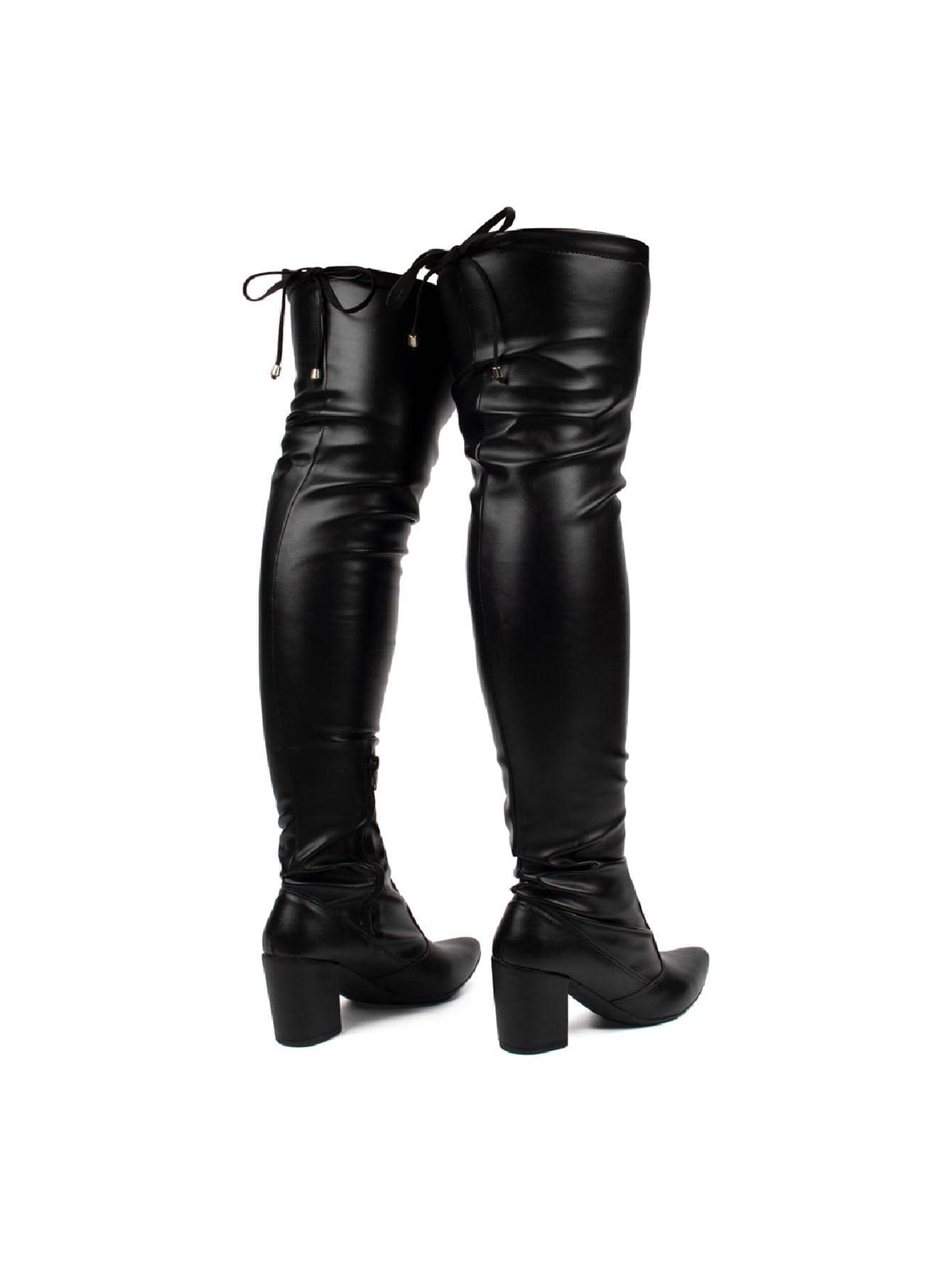 Domidona Women Fashion Boots - Preto Napa - 查看 1