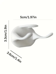 膠黏劑帽子掛鉤適用於牆壁,鑽孔洞,連帽衣架,家庭收納掛鉤,衣服,包,帽子10入組白色