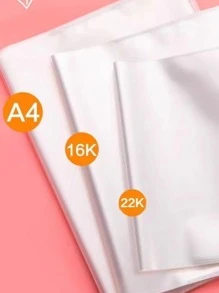 10pcs Back-to-school Transparent Book Cover Diy Protective Jacket For Textbooks - Clear - View 3