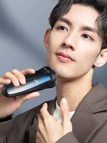 1pc Msn/Maison Electric Shaver Rechargeable Portable Razor M1 For Daily Use, Gradient Blue, Ipx5 Waterproof, Suitable For Travel, With Self-Developed Grinding Head To Save The Trouble Of Frequent Replacement Of Blades - gradient blue - View 5