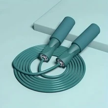1 Cuerda De Saltar Pesada Con Revestimiento De Pvc - Verde - Ver 1