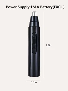 Maquinilla de afeitar nasal eléctrica - Negro - Ver 4