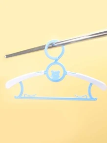 30pcs Kids' Multi-functional Anti-slip Retractable Plastic Clothes Hanger For Baby Clothes Drying And Storage
