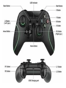 Control Mando Para Xbox One 2.4g Inalámbrico Generico - Negro - Ver 2