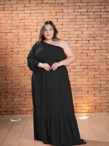 Plus Size Dresses - màu đen - Xem 2