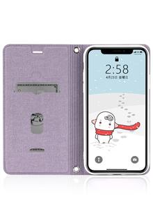 手機殼手帶手機殼手機殼保護膜防摔防髒獨家設計蝴蝶結時尚手機殼相容 iPhoneXS XR 11 - 紫色 - 查看 2