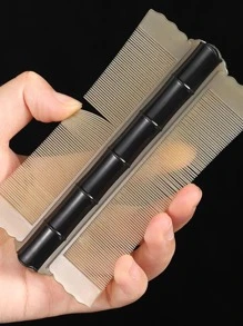 1pc Black Lice & Flea Comb With Dense Teeth For Children And Adults,Hair Clips,Hair Accessories