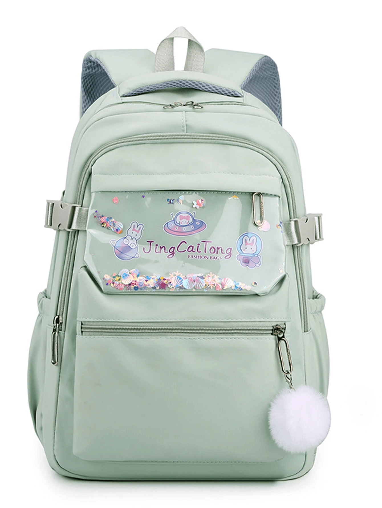 Mochila Escolar para niños Impermeable Mochila para Niños de Alta Durabilidad - Verde - Ver 1