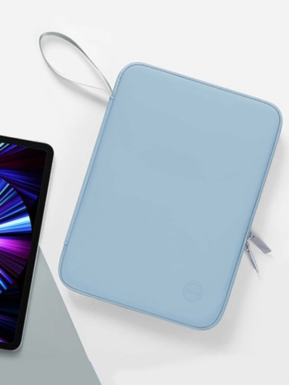 1 PC Blue Solid Simple IPad Case Shockproof Lightweight iPad Laptop Case Ipad Protective Bag Wear-Resistant Waterproof Portable Inner Bag Storage Bag Protective Case Portable Tablet Liner