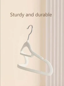 1 pièce/5 pièces/10 pièces Cintre À Vêtement Domestique En Velours Anti-Dérapant Pour Sec/Humide Vêtements