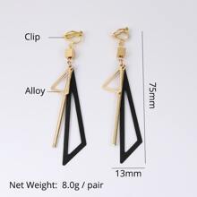 5279-black Pendant Earrings, Suitable For Daily Wear - Black - View 2