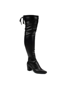Women Fashion Boots - Preto Napa - Xem 2