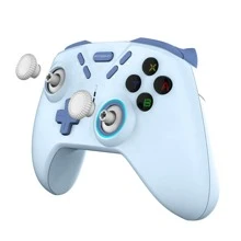 1入組藍色的①無線
②無鋼圈遊戲手柄帶支架適用於++ - 冰川藍 - 查看 4