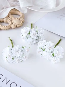 1 Bouquet (6 Heads) Artificial Carnation Flowers Bouquet MINI Letter DIY Wreath Material Candy Box Accessories Home Wedding Decoration Bride Wrist Flower Chest Flower Head Flower Material New Year Decoration Birthday Party Cake Accessories, Valentine Day, Gift Gifts Graduation