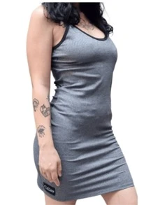 Rpg Fitness Women Active Dresses - 灰色 - 查看 1