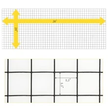 Costway Hardware Cloth 16 Gauge Black Vinyl Coated Welded Wire Mesh 1.5'' - Black - View 6