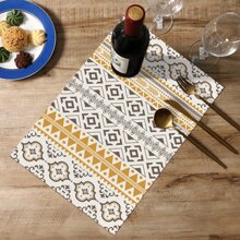 1pc Modern Geometric Style Heat-resistant, Waterproof And Anti-fouling Table Mat For Home Decoration - Multicolor - View 1