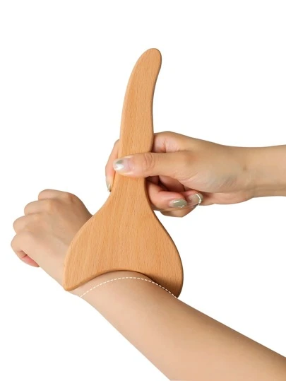 1pc 8.2" Small Size Wooden Gua Sha Tools Professional Lymphatic Drainage Tool Wood Therapy Massage Tools Suitable For Soothing Aches And Pains Massage Home Use Portable -Friendly Body Sculpting Tools For Maderoterapy,Anti-Cellulite,Gua Sha,Muscle Release,Suitable For Massaging Face, Neck, Shoulders, Arms, Back, Abdomen, Legs, And Plantar Points.,School,Back To School,Travel,Travel Essentials,Home Essentials,Spa,Massage Tool,Massage,Massager,Spa