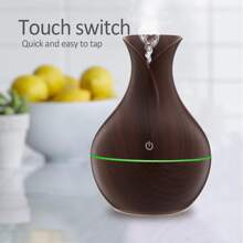 Difusor De Aroma, Humidificador Eléctrico De Aire Frío, Fabricante De Niebla, Difusor De Aceite Esencial Con Lámpara Led - Café integral - Ver 1