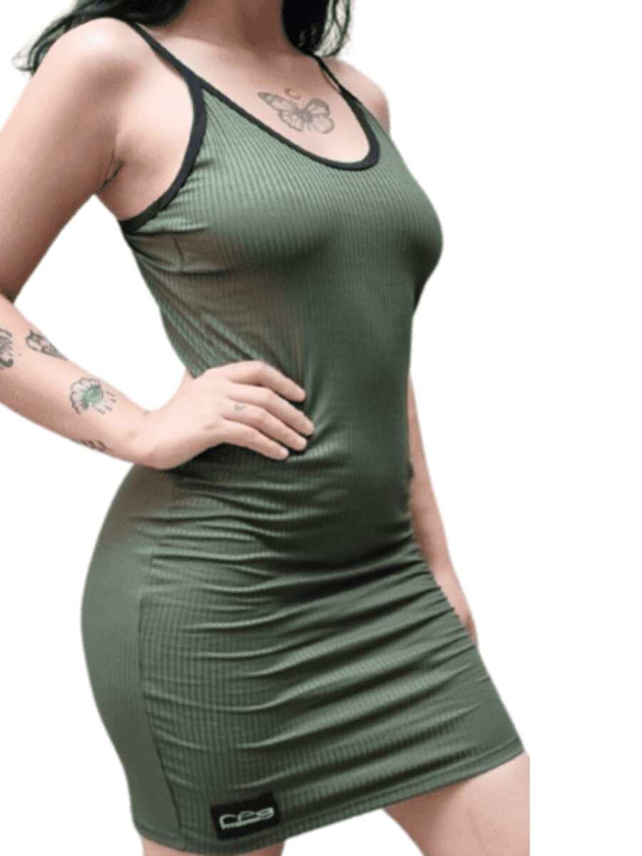 Rpg Fitness Women Active Dresses - 軍綠色 - 查看 1