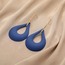 Dellgoo Bông tai lủng lẳng - Xanh đậm - Xem 3