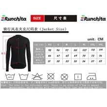 runchita cortavientos & impermeable ciclista Rompevientos , manga larga montaña bicicleta cortavientos Cazadora - Negro - Ver 6