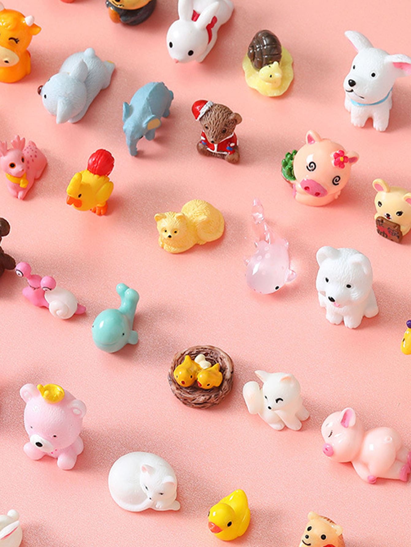 5pcs Animal Blind Bags Cute Surprise Blind Box Miniature Model Figure Toys (blind Bag) - Multicolor - View 1