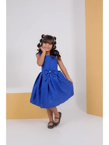 Young Girls Dresses - Xanh đậm - Xem 1