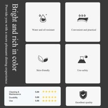 1pc Modern Geometric Style Heat-resistant, Waterproof And Anti-fouling Table Mat For Home Decoration - Multicolor - View 2