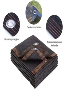 Malla Sombreadora, Red de Sombra 2x3m 3x4m 5x6m 6x7m 8x10m Toldos Exterior Terraza para Patio ProteccióN Rayos UV, Tasa de sombreado 85%, Jardín Tela de Sombra toldo Vela de Sombra - Marrón - Ver 6