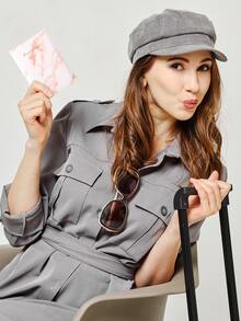 大理石護照套,男女旅行護照套,輕巧旅行錢包配件