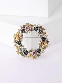 1 Hợp kim kẽm Ly Vòng hoa Trâm cài - Nhiều màu - Xem 12