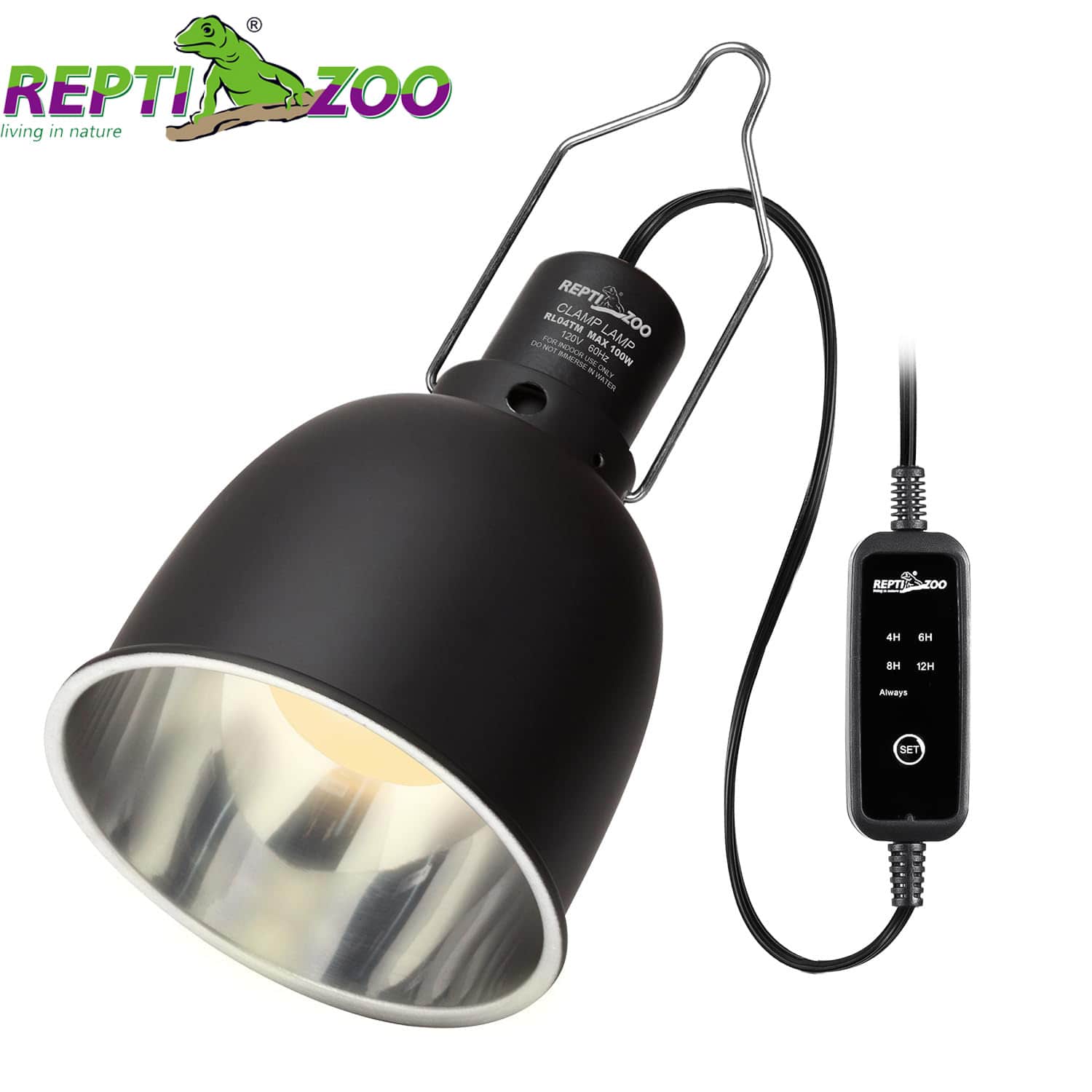 Uvb Light For Reptiles REPTI ZOO Deep Dome Lamp Fixtures (2