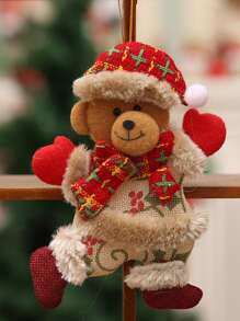 1 件圣诞饰品圣诞老人雪人鹿吊坠娃娃挂饰家居圣诞新年装饰圣诞礼物