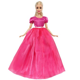 時尚玩偶洋裝超大裙擺婚禮派對半身裙公主衣服適用於玩偶配件11.5英寸女孩兒童玩具禮品(不包括玩偶)