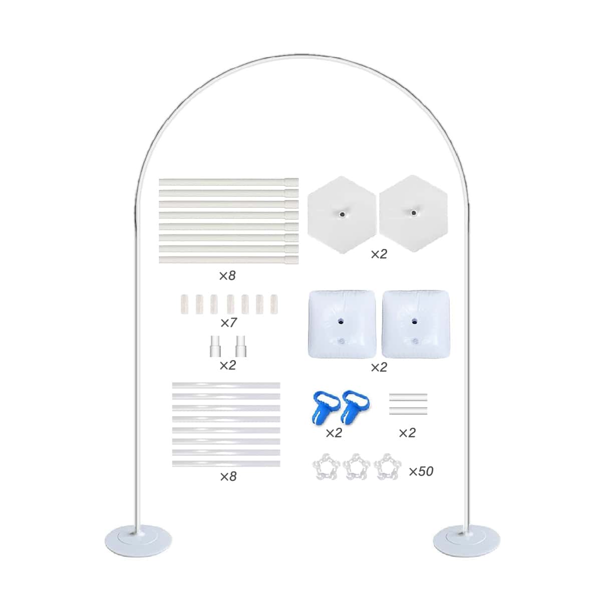 Balloon Arch Stand with Base 1 Set , Balloon Column Stand Kit for